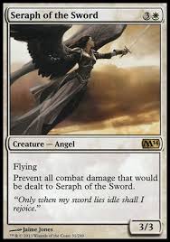 Often worshiped as divine beings, angels are manifestations of predominantly white mana (the original description of serra angels imply that their bodies are constructs inhabited by holy spirits). Seraph Of The Sword A Magic The Gathering Mtg Card Review Gaming Successfully Life Successfully