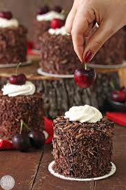 Black Forest Mini Cakes Sugarhero Mini Cake Recipe Mini Christmas Cakes Moist Chocolate Cake