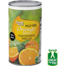 Made with real limes, minute maid limeade has a refreshing taste that strikes the. De West Wind Great Value Pulp Free 100 Orange Juice 12 Fl Oz
