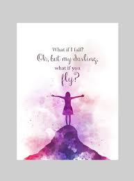 What If I Fall Oh But My Darling What If You Fly Art Print Etsy In 2021 Art Prints Quotes Fly Quotes Art Quotes