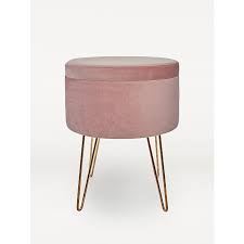 Get it as soon as fri, jul 9. Pink Velvet Storage Stool Home George At Asda