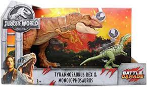 Amazon Com Jurassic World 2 Fallen Kingdom Tyrannosaurus Rex Monolophosaurus Toys Games