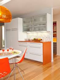 Countertop Backsplash Making The Perfect Match Orange Kitchen Kitchen Interior Bold Kitchen