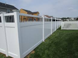 For significant slopes in the terrain you will need to modify some of the posts and panel parts. Vinyl Forrest Fencing