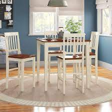 There is no tinkering around other than setting it up and getting to work. Andover Mills Tybalt Counter Height Rubberwood Solid Wood Dining Set Reviews Wayfair