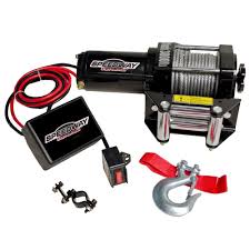 Speedway 3000 Lb 12 Volt Capacity Electric Winch 7253 The Home Depot In 2020 Electric Winch Winch Speedway