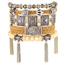 pulseira conjunto com cristais caramelo black diamond entremeios de metal couro trancado e pingentes este produto e um kit p bijuterias pulseiras pingentes