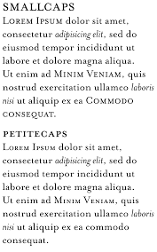 Each word begins with a capital letter except the first one. Small Caps Wikipedia