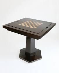 design made from ebonised and french polished walnut the reversible top features a chessboard on one chess table coffee table to dining table backgammon table