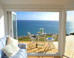 Beach House With An Ocean View At The Edge Whitsand Bay Cornwall England Small Beach Cottages Small Beach Houses Cottage Interiors