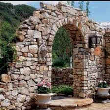 I Want This My Dream Stone Wall Entry To My Yard Steinmauer Garten Garten Pflaster Garten