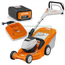Mulching kits can be fitted to further improve the condition of your grass. Stihl Stihl Rma 448 Vc Cordless Lawn Mower Stihl From Gayways Uk