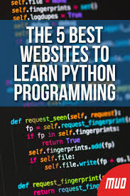 The 5 Best Websites To Learn Python Programming Python Programming Learn Computer Coding Learn Programming