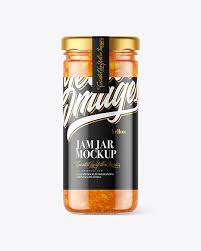 Download Clear Glass Jar With Apricot Jam Mockup In Jar Mockups On Yellow Images Object Mockups Yellowimages Mockups