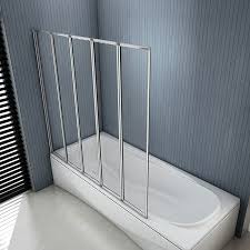 Obere ecke glas abgerundet leicht zu bauen u. 120x140 Badewannenaufsatz Faltwand Trennwand Duschwand 5 Teilig Ff12 5m 99 99 Ozean Sanitar Gmbh Eshop