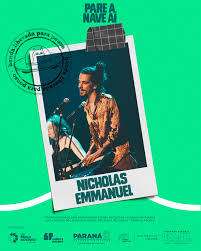 ⚡ NICHOLAS EMMANUEL NO #PAREANAVEAÍ Nicholas Emmanuel apresenta "FUSION",  um espetáculo musical que ultrapassa fronteiras de gêneros e estilos  musicais. O show é uma fusão de músicas progressivas, contemporâneas,  instrumentais e improvisos,