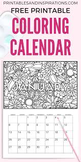 Had a stressful week at work? Free Printable 2020 Coloring Calendar Pages Printables And Inspirations Coloring Calendar Free Printable Monthly Planner Free Printable Calendar