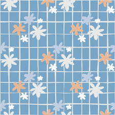 Porcelain oder china), besteht hauptsächlich aus einem gemisch von kaolin (porzellanerde, porzellanton), feldspat und. Fenster Aufkleber Geometrisches Blaues Muster Mit Ganseblumchen F Tenstickers