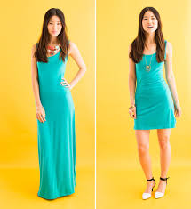 7 No Sew Style Hacks You Need To Know About Diy Maxi Dress Hem Dress Diy How To Shorten A Dress