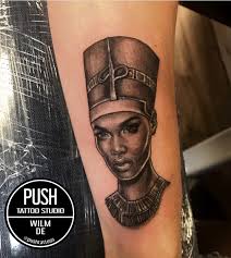 Nefertiti Black African Queen Tattoo Nefertiti Tattoo Nefertiti Tattoo Egyptian Tattoo African Queen Tattoo