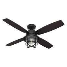 Hunter Port Royale 52 In Outdoor Ceiling Fan With Led Light Kit And Remote Ceiling Fan With Light Ceiling Fan