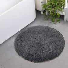 Enjoy free shipping & browse our selection of polyester bath rugs, 100% cotton bath rugs bathroom rugs & bath mats. Amazon Com Seavish Luxury Grey Bath Rug 2ft Shaggy Round Bathroom Rug Non Slip Efficient Water Absorbent Machine Washable Tufted Circle Bath Mat Microfiber Soft Thick Plush Circular Rug Floor Carpet Home