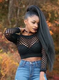 This is an upgraded ponytail that can be created on curly and straight hair texture. 23 New Ways To Wear A Weave Ponytail Page 2 Of 2 Stayglam