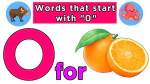 I enjoy eating orange · owl: Words That Start With O For Kids