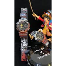 The watch is beautifully covered with black, white, and red illustrations all over from strap to the bezel. G Shock Ga110 Baby G Ba110 One Piece Manga Anime Autolight High Premium Quality Gshock Shopee Malaysia