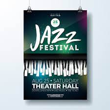 This flyer template is designed for your company's business needs. Jazz Music Festival Flyer Design With Piano Keyboard On Dark Background Vector Party Illustration Template For Invitation Poste 357289 Vector Art At Vecteezy