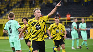 Borussia dortmund beat monchengladbach to reach the dfb pokal semi final it was a spicy game for some spicy boys, but bvb claimed the victory! Bvb Haaland Und Reyna Schiessen Dortmund Zum Sieg Gegen Gladbach Eurosport