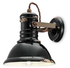 Amazing gallery of interior design and decorating ideas of industrial wall sconce in bedrooms, home exteriors, dining rooms. Adjustable Black Ceramic Wall Light Industrial Ferroluce Ceramic Industrial Lighting Ref 18070201