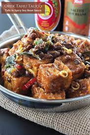 Orek Tahu Tauco Tofu In Spicy Soy Bean Sauce Delicious Tofu Vegetarian Recipes Easy Dinner Tofu