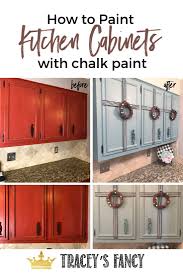 chalk paint kitchen cabinets