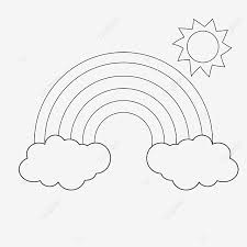 Gambar pelangi kartun hitam putih. Gambar Pelangi Clip Art Hitam Dan Putih Dekoratif Matahari Matahari Dekoratif Matahari Pelangi Png Transparan Clipart Dan File Psd Untuk Unduh Gratis