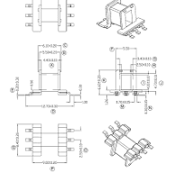 high frequency transformer EE8.3 ferrite core and horizational bobbin  SMD3+3pin 20set/lot free shipping - AliExpress