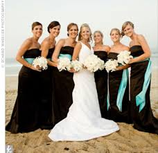 More Black And White Touch Of Turquoise This Image Is Super Pretty I Love The Look Of Th Turquoise Wedding Turquoise Bridesmaid Dresses Turquoise Bridesmaid