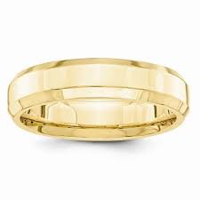 New 14k Yellow Gold Ring Mens 5mm Wedding Band Bevel Edge 6 3g Comfort Fit Sz6 5 Rings For Men Mens Gold Wedding Band Yellow Gold Rings
