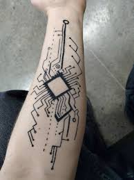 Tattoo Uploaded By Piercebrys Circuit Board Tatto 982001 Tattoodo