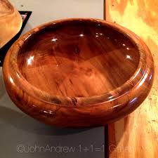 Hand Turned Black Locust Wood Bowl With Copper Accents Made By John Andrew Of Helena Montana Available At 1 1 1 Gallery In Downt Wood Bowls Bowl Bowl Turning