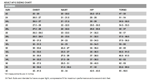 Size Chart Tyr Swimwear