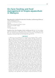 Biofloc fish farming system is based on minimum or zero water exchange and allows to stock fishes in high density. Pdf On Farm Feeding And Feed Management In Tilapia Aquaculture In Malaysia