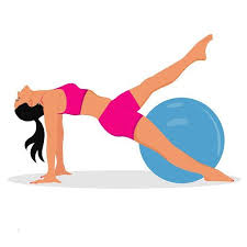 Fitness Woman And Stability Ball Fit Women Pilates Pilates Equipment