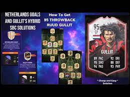 From walkout music to goal celebrations, pyrotechnics to. Gullits Hybrid Netherlands Goals Sbc Solution Throwback Gullit Objectives Sbc Madfut 21 Youtube