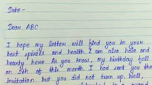 Send to the one you call my friend and make him feel specially loved on his birthday. Write A Letter To Your Friend Describing Your Birthday Party Informal Letter Youtube