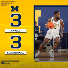 The official athletics website for the michigan wolverines. Michigan Men S Basketball On Twitter Coming In At No 3 In Both Polls This Week Goblue