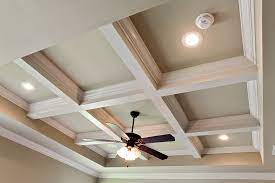 A Coffered Ceiling Is A Great Way To Dress Up A Master Bedroom Coffered Ceiling Home Decor Master Bedroom