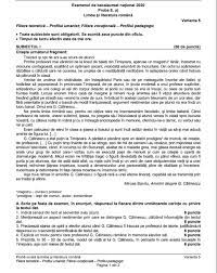 Rezolvarea subiectelor bac 2020 limba si literatura romana: Bacalaureat 2021 Ce Subiecte S Au Dat La Limba Si Literatura RomanÄ In Ultimii Trei Ani