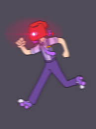 David running away from Charlie the cursed phone guy after mentioning his  rollerskates were permanently glued to his feet. : r/DSaF