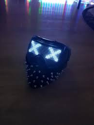 Watch Dogs 2 Wrench Animated Led Mask Cosplay Paintball Mask Paintballing Outfit Led Mask Watch Dogs
